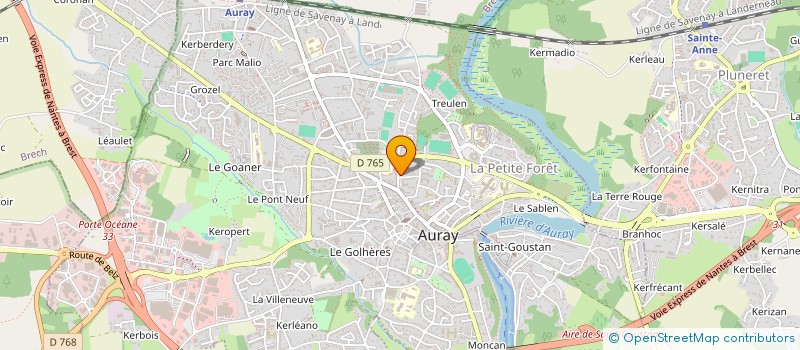 localisation de l'entreprise ASSOCIATION ESCRIME ALREENNE à AURAY