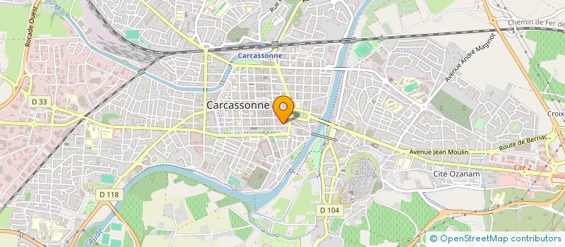 localisation de l'entreprise ASSOCIATION ESPACE 17  CARCASSONNE