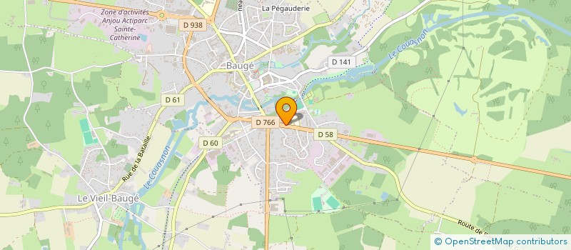 localisation de l'entreprise ASSOCIATION ESPACE BAUGEOIS à BAUGE-EN-ANJOU