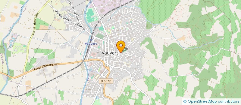 localisation de l'entreprise ASSOCIATION ESPACE COULEURS ET FORME à VAUVERT