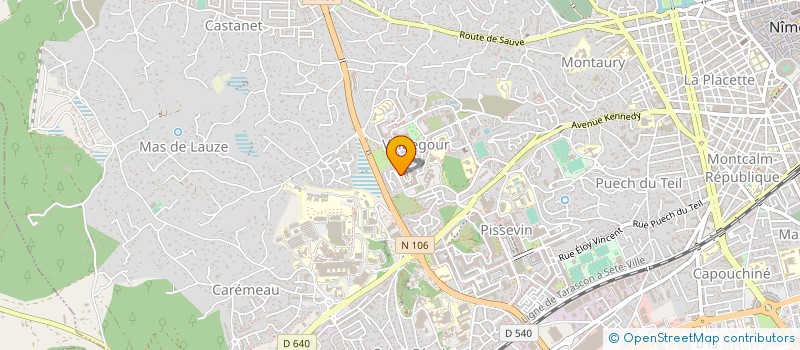 localisation de l'entreprise ASSOCIATION ESPACE DE CREATION VIDEO  NIMES