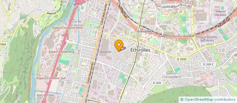 localisation de l'entreprise ASSOCIATION ESPACE FLEURI  ECHIROLLES