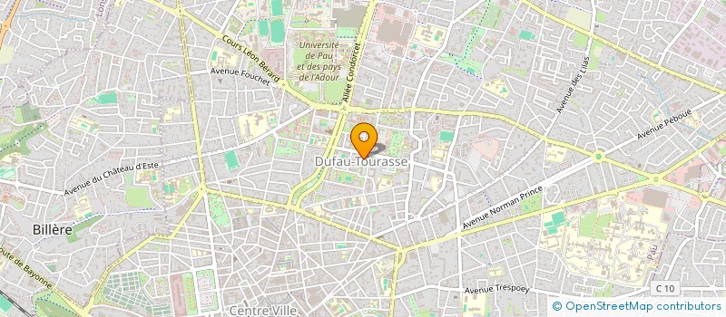 localisation de l'entreprise ASSOCIATION ESPACES PLURIELS à PAU
