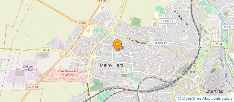 localisation de l'entreprise ASSOCIATION ESPACES VERTS D'EURE ET LOIR à MAINVILLIERS
