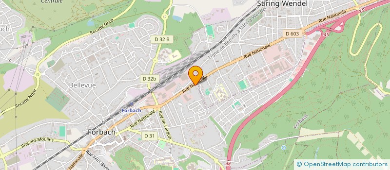 localisation de l'entreprise ASSOCIATION ESPOIR à FORBACH