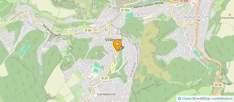 localisation de l'entreprise ASSOCIATION ESPOIR  VILLERUPT