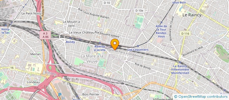 localisation de l'entreprise ASSOCIATION ESPOIR BONDY  BONDY