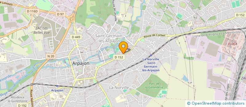 localisation de l'entreprise ASSOCIATION ESPOIR DES VIVRES DREP 91 (AESDVIE91) à SAINT-GERMAIN-LES-ARPAJON