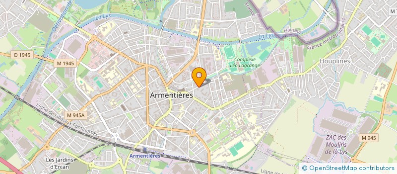 localisation de l'entreprise ASSOCIATION ESPOIR ET AMITIE  ARMENTIERES