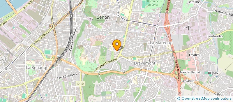 localisation de l'entreprise ASSOCIATION ESPOIR ET DROIT DES ETRANGERS (EDE)  CENON