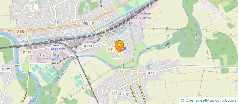 localisation de l'entreprise ASSOCIATION ESPOIR MIGENNOISE à MIGENNES