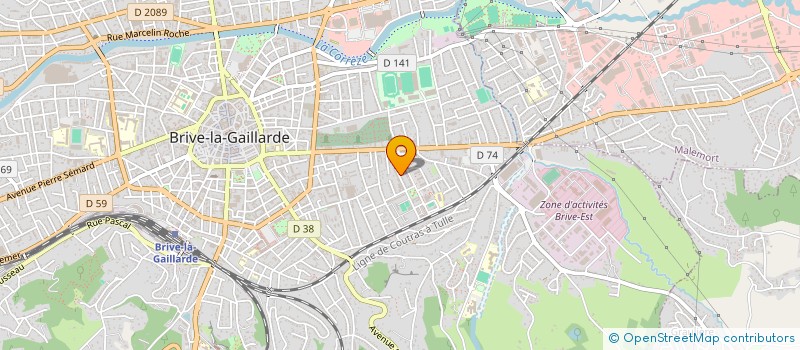 localisation de l'entreprise ASSOCIATION ESPOIR TAEKWONDO  BRIVE-LA-GAILLARDE