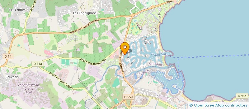 localisation de l'entreprise ASSOCIATION ESPOIRS DU FOOT 83  GRIMAUD