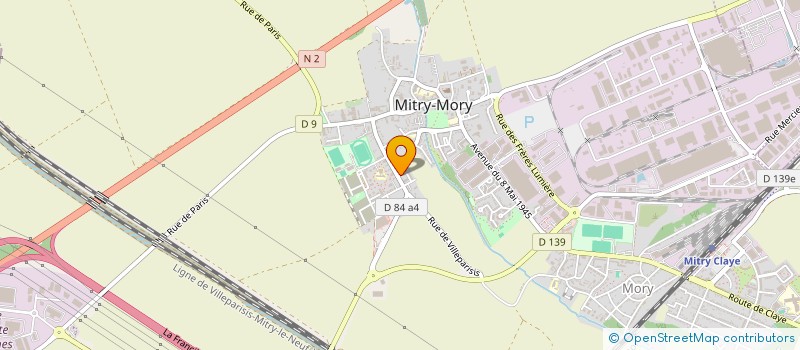 localisation de l'entreprise ASSOCIATION ESPOIRS & SAVOIRS  MITRY-MORY