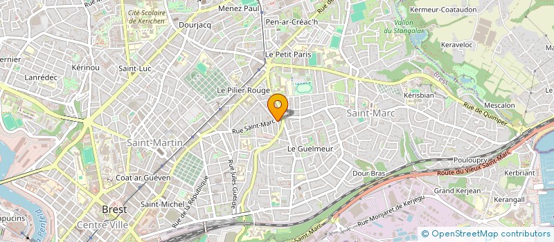 localisation de l'entreprise ASSOCIATION ESPORT BRESTOISE à BREST