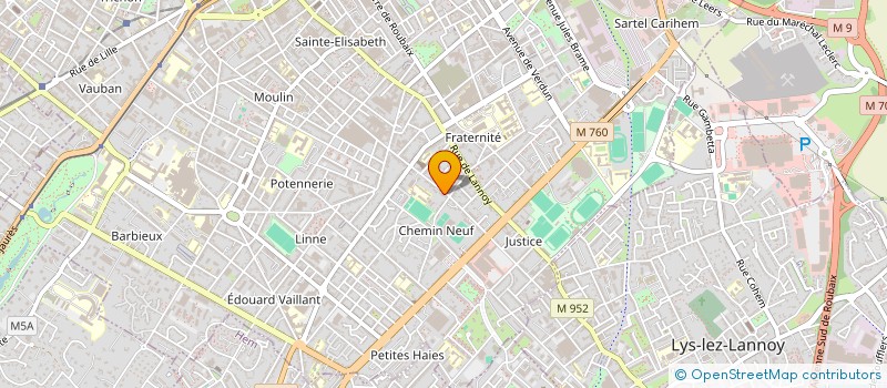 localisation de l'entreprise ASSOCIATION ESSENTI'ELLES  ROUBAIX