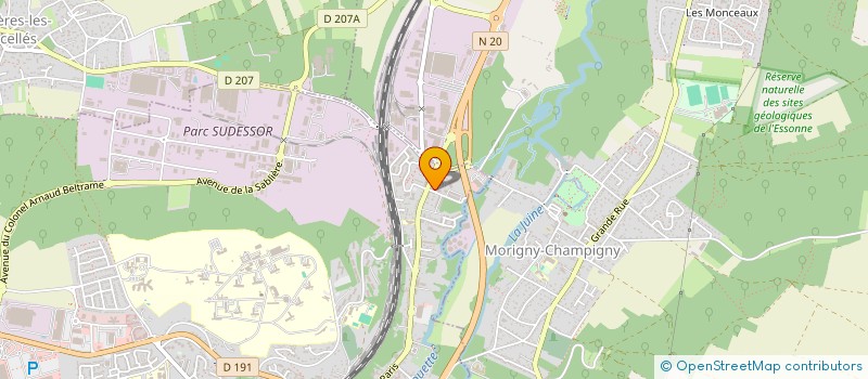 localisation de l'entreprise ASSOCIATION ESSONNE CULTURE ET SOLIDARITE  ETAMPES