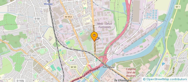 localisation de l'entreprise ASSOCIATION EST ACCOMPAGNEMENT  METZ