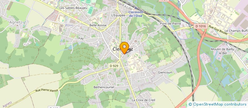 localisation de l'entreprise ASSOCIATION ESTETH - COIFF - SYDNEY  CLERMONT