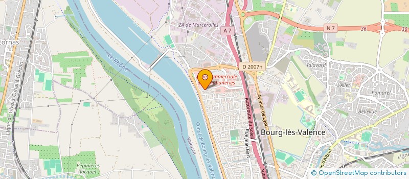 localisation de l'entreprise ASSOCIATION ESU L'ESPOIR POUR LA SYRINGOMYELIE PAR L'UNION à BOURG-LES-VALENCE