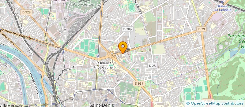 localisation de l'entreprise ASSOCIATION ET CETERA  SAINT-DENIS