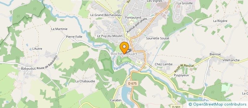 localisation de l'entreprise ASSOCIATION ET GROUPEMENT INTERPROFESSIONNEL ROCHECHOUARTAIS  ROCHECHOUART
