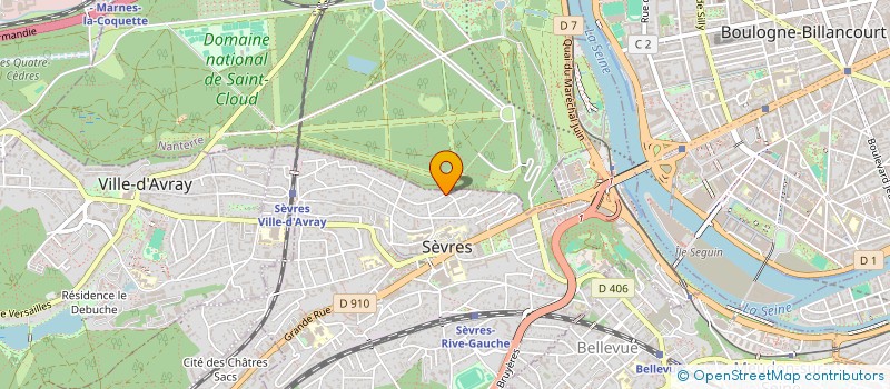 localisation de l'entreprise ASSOCIATION ET HOP LES DT YEYE à SEVRES