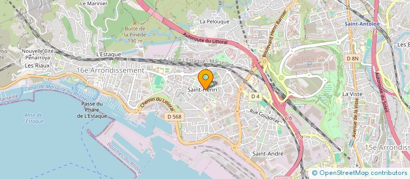 localisation de l'entreprise ASSOCIATION ET INSERTION SOCIALE URBAINE PAR LE TRAVAIL à MARSEILLE