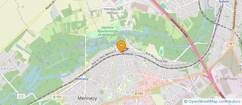 localisation de l'entreprise ASSOCIATION ET PAT ET LES ENFANTS à MENNECY