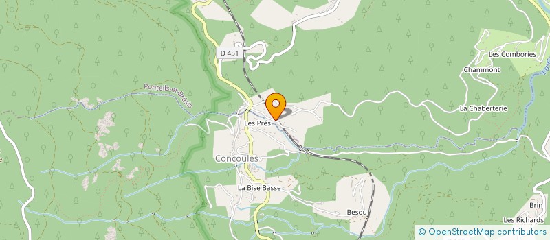 localisation de l'entreprise ASSOCIATION ET3P  PONTEILS-ET-BRESIS