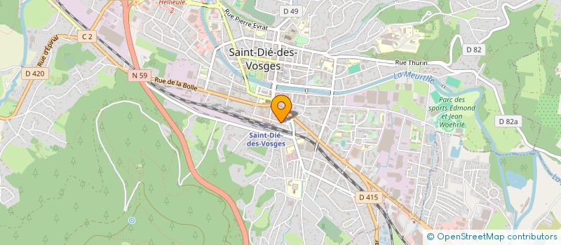 localisation de l'entreprise ASSOCIATION ETC...TERRA  SAINT-DIE-DES-VOSGES