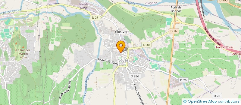 localisation de l'entreprise ASSOCIATION ETINCELLE  NOVES