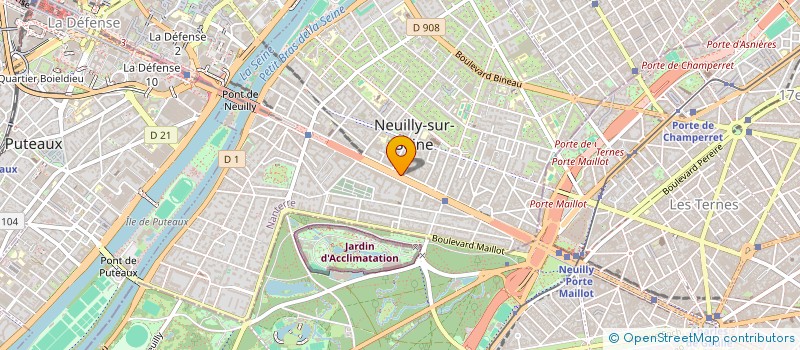 localisation de l'entreprise ASSOCIATION ETOILE DE NEUILLY à NEUILLY-SUR-SEINE