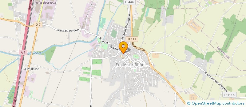 localisation de l'entreprise ASSOCIATION ETOILE ENTRAIDE à ETOILE-SUR-RHONE