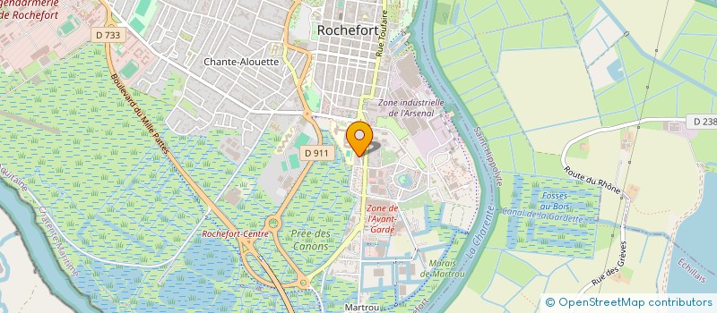 localisation de l'entreprise ASSOCIATION ETOILE OLYMPIQUE LA FAYETTE  ROCHEFORT