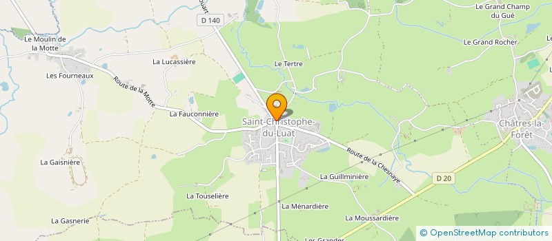 localisation de l'entreprise ASSOCIATION ETOILE SPORTIVE DE SAINT CHRISTOPHE DU LUAT  EVRON