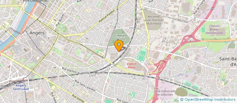 localisation de l'entreprise ASSOCIATION ETRE  ANGERS