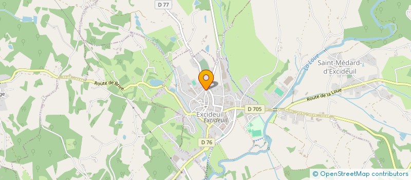 localisation de l'entreprise ASSOCIATION ETRE ET DEVENIR  EXCIDEUIL