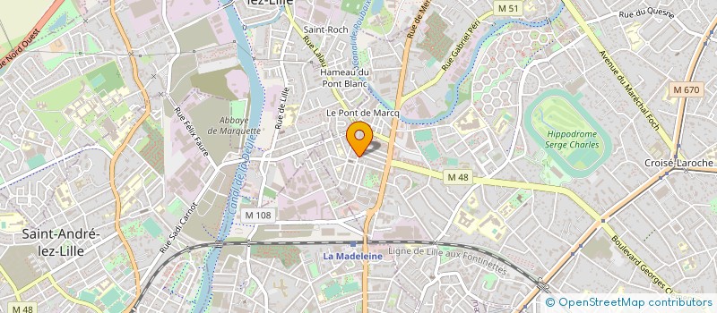 localisation de l'entreprise ASSOCIATION ETUDE ET CONSEIL à MARCQ-EN-BARŒUL