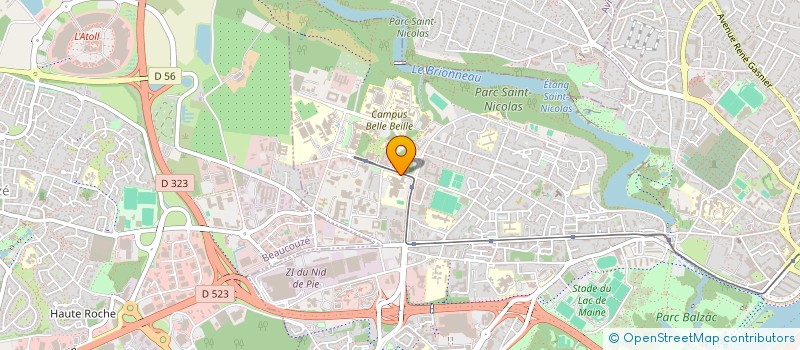 localisation de l'entreprise ASSOCIATION ETUDES ET RECHERCHES à ANGERS