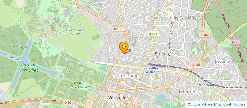 localisation de l'entreprise ASSOCIATION ETUDES ET SPORTS à VERSAILLES