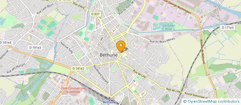 localisation de l'entreprise ASSOCIATION ETUDIANTE DE BLARINGHEM à BETHUNE