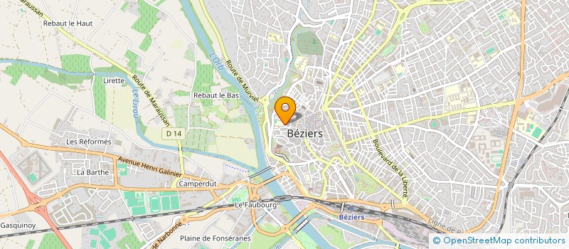 localisation de l'entreprise ASSOCIATION ETUDIANTE DE LA CPGE BL DU LYCEE HENRI IV BEZIERS  BEZIERS