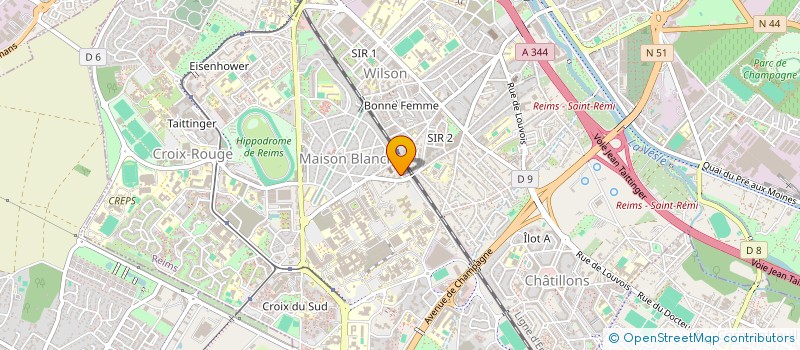 localisation de l'entreprise ASSOCIATION ETUDIANTE DU GOUT ET DU LUXE DE REIMS  REIMS