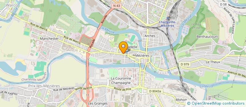 localisation de l'entreprise ASSOCIATION ETUDIANTS DE MONGE  CHARLEVILLE-MEZIERES