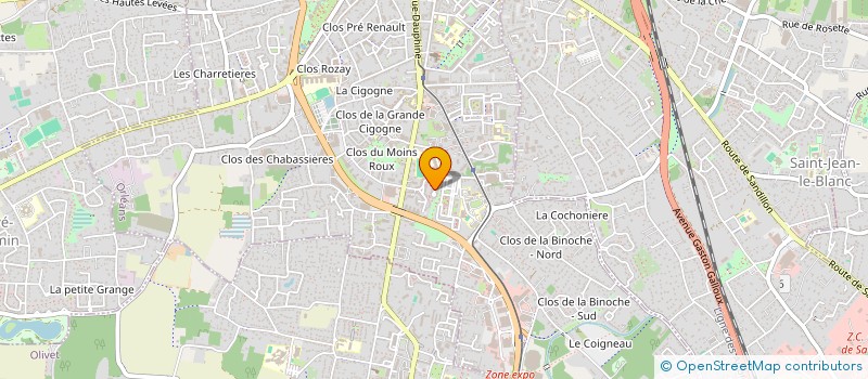 localisation de l'entreprise ASSOCIATION ETUDIANTS GEA à ORLEANS