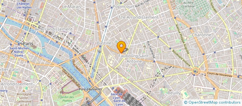 localisation de l'entreprise ASSOCIATION EUROPE ASIE ART DIFFUSION  PARIS 11