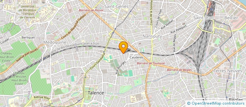 localisation de l'entreprise ASSOCIATION  EUROPE BAIKAL  TALENCE