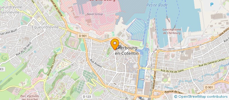 localisation de l'entreprise ASSOCIATION EUROPE SANS FRONTIERE  CHERBOURG-EN-COTENTIN