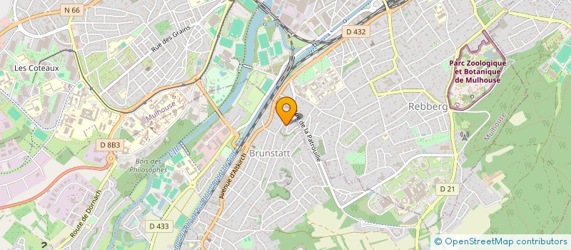 localisation de l'entreprise ASSOCIATION EUROPEENNE DE THERAPIE COMMUNAUTAIRE INTEGRATIVE  MULHOUSE